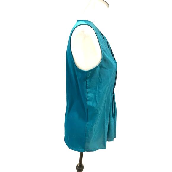 Banana Republic Factory Green Sleeveless Top Small - Picture 2 of 3